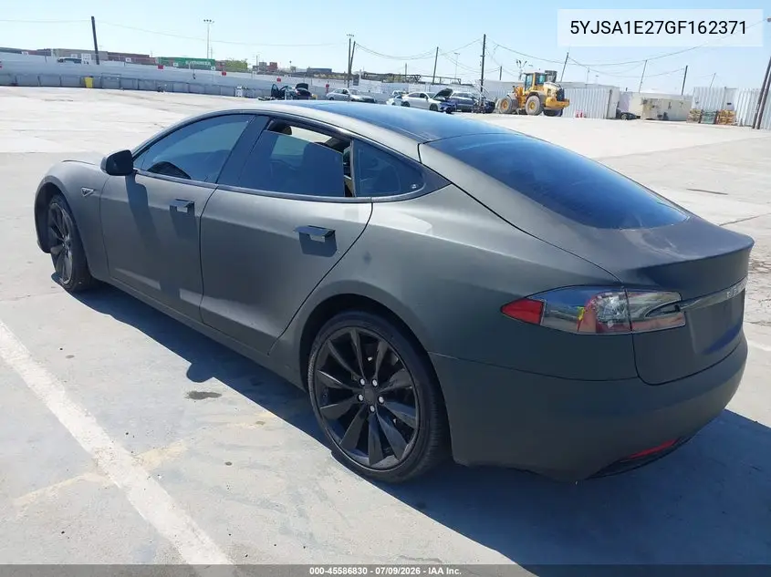 2016 Tesla Model S 60D/70D/75D/85D/90D VIN: 5YJSA1E27GF162371 Lot: 45586830