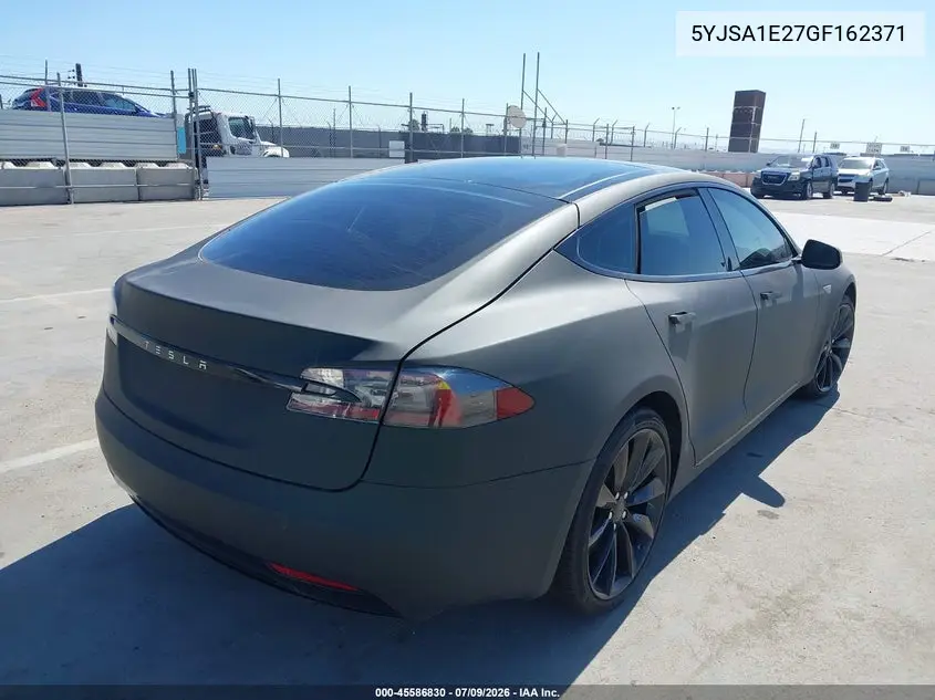2016 Tesla Model S 60D/70D/75D/85D/90D VIN: 5YJSA1E27GF162371 Lot: 45586830