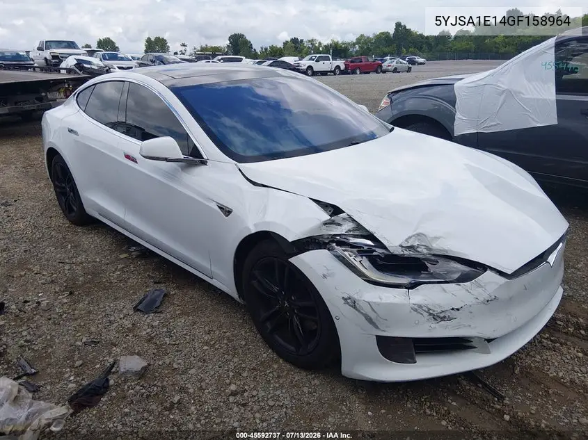 2016 Tesla Model S 60/70/75/85 VIN: 5YJSA1E14GF158964 Lot: 45592737
