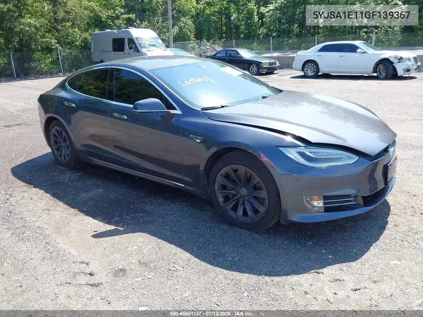 2016 Tesla Model S 60/70/75/85 VIN: 5YJSA1E11GF139367 Lot: 45601137