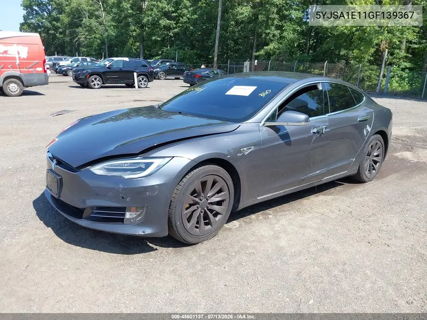 2016 Tesla Model S 60/70/75/85 VIN: 5YJSA1E11GF139367 Lot: 45601137