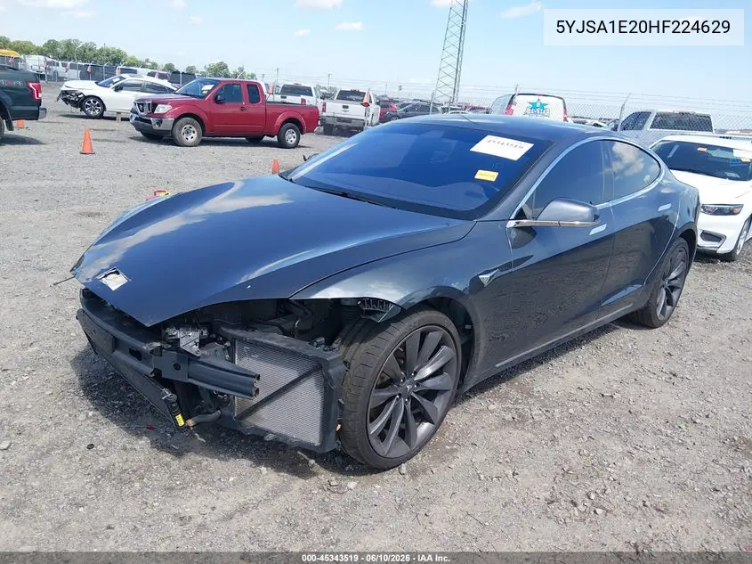 2017 Tesla Model S 100D/60D/75D/90D/P100D VIN: 5YJSA1E20HF224629 Lot: 45343519