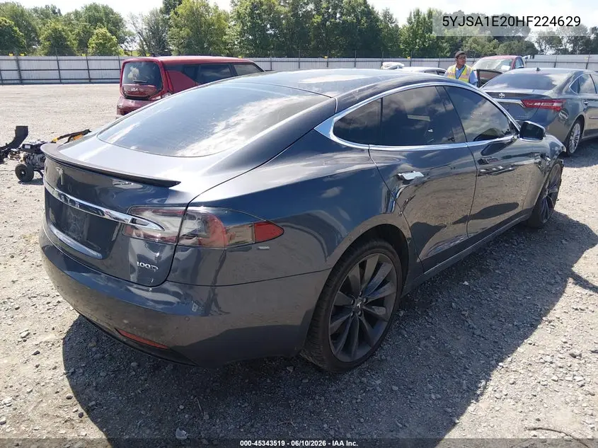 2017 Tesla Model S 100D/60D/75D/90D/P100D VIN: 5YJSA1E20HF224629 Lot: 45343519