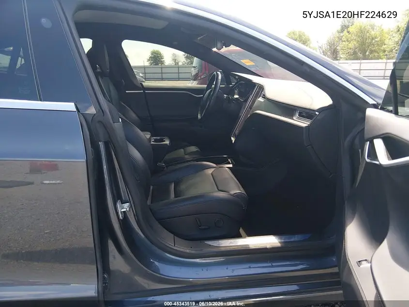 2017 Tesla Model S 100D/60D/75D/90D/P100D VIN: 5YJSA1E20HF224629 Lot: 45343519