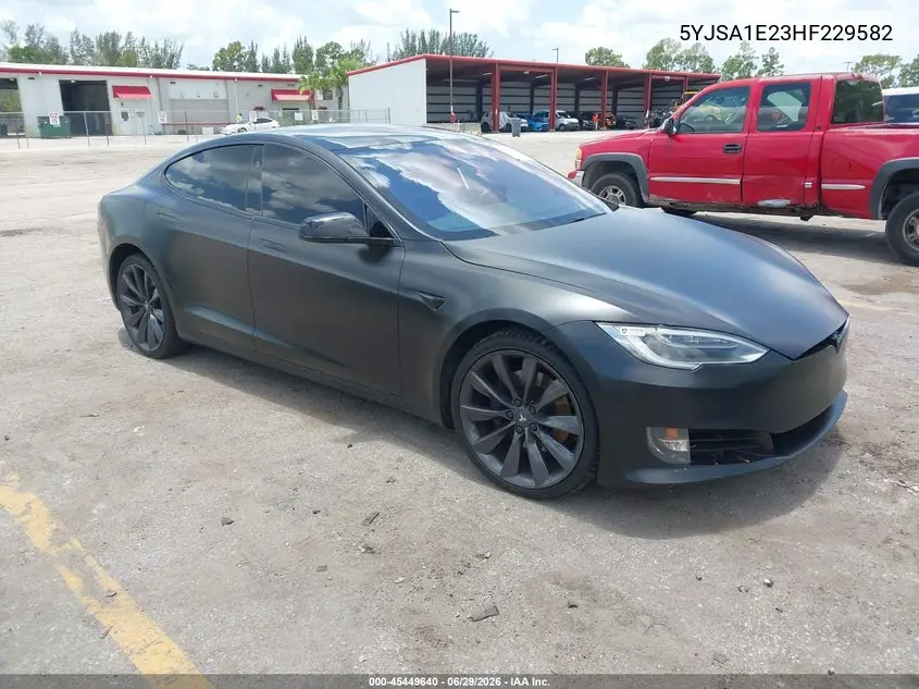 2017 Tesla Model S 100D/60D/75D/90D/P100D VIN: 5YJSA1E23HF229582 Lot: 45449640