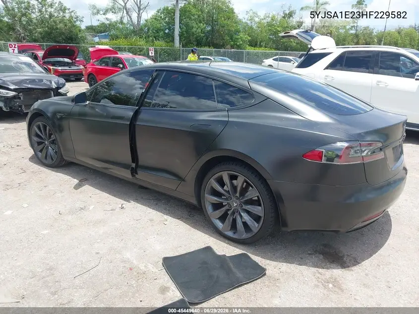 2017 Tesla Model S 100D/60D/75D/90D/P100D VIN: 5YJSA1E23HF229582 Lot: 45449640