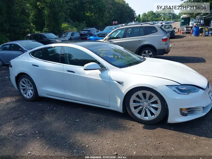 2017 Tesla Model S 100D/60D/75D/90D/P100D VIN: 5YJSA1E22HF215608 Lot: 45504858