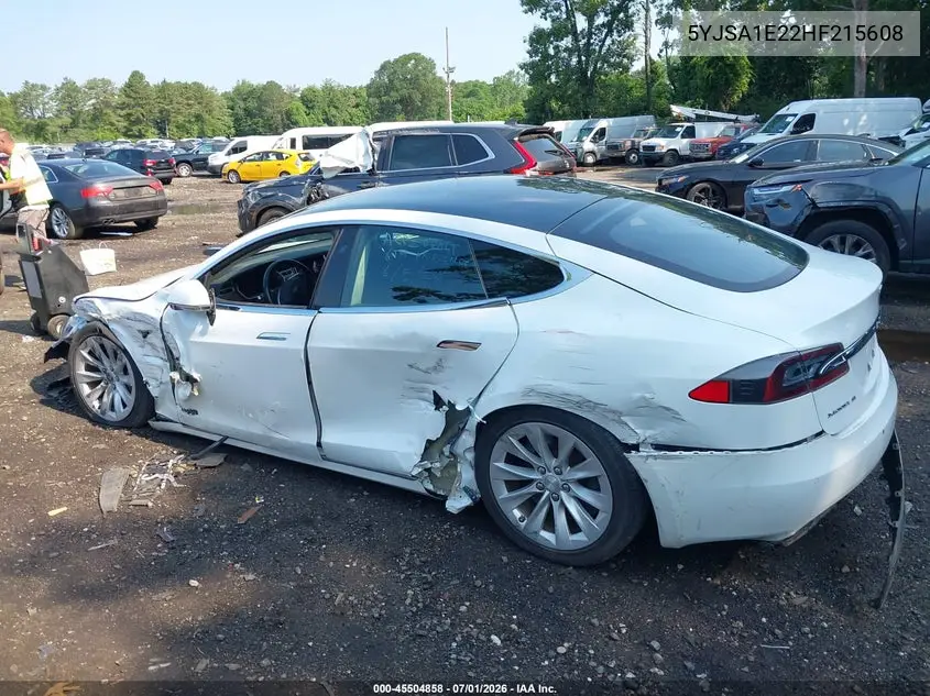 2017 Tesla Model S 100D/60D/75D/90D/P100D VIN: 5YJSA1E22HF215608 Lot: 45504858