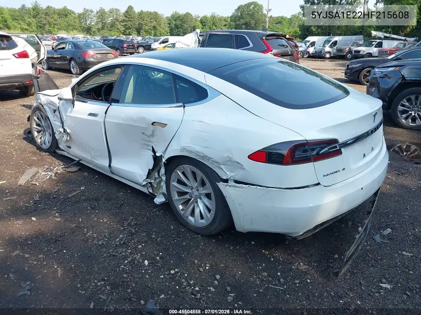 2017 Tesla Model S 100D/60D/75D/90D/P100D VIN: 5YJSA1E22HF215608 Lot: 45504858