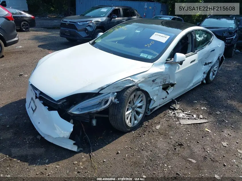 2017 Tesla Model S 100D/60D/75D/90D/P100D VIN: 5YJSA1E22HF215608 Lot: 45504858