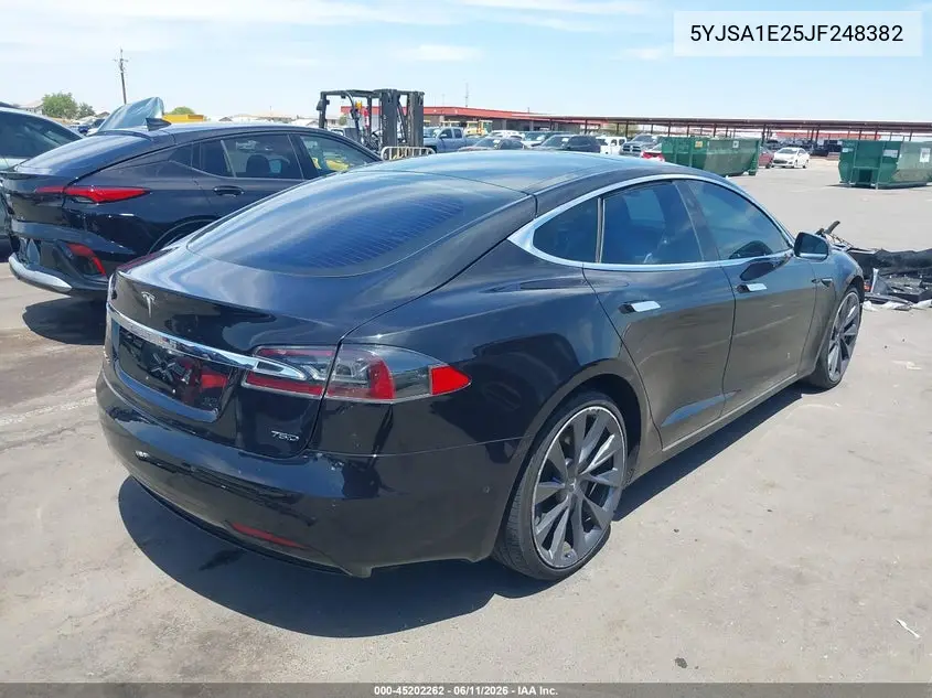 2018 Tesla Model S 100D/75D/P100D VIN: 5YJSA1E25JF248382 Lot: 45202262