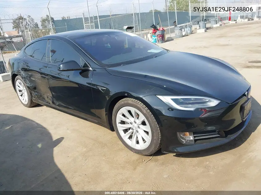 2018 Tesla Model S 100D/75D/P100D VIN: 5YJSA1E29JF248806 Lot: 45515406