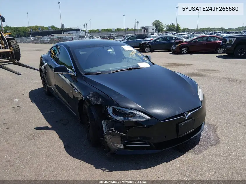 2018 Tesla Model S 100D/75D/P100D VIN: 5YJSA1E24JF266680 Lot: 45516469