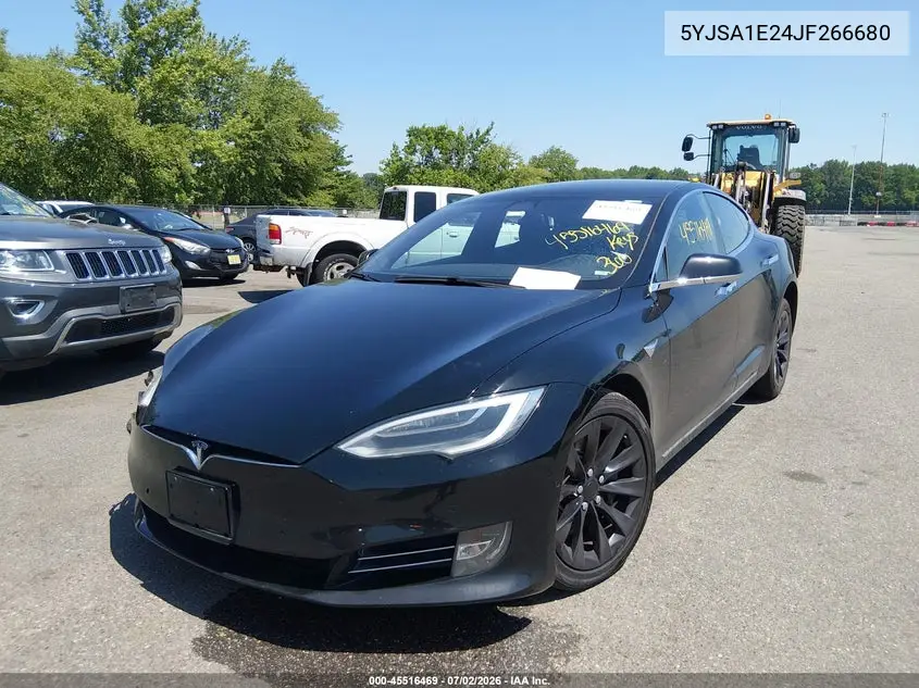 2018 Tesla Model S 100D/75D/P100D VIN: 5YJSA1E24JF266680 Lot: 45516469
