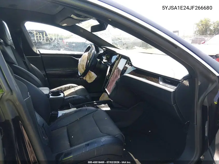 2018 Tesla Model S 100D/75D/P100D VIN: 5YJSA1E24JF266680 Lot: 45516469