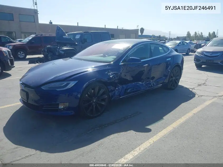 2018 Tesla Model S 100D/75D/P100D VIN: 5YJSA1E20JF246491 Lot: 45530845