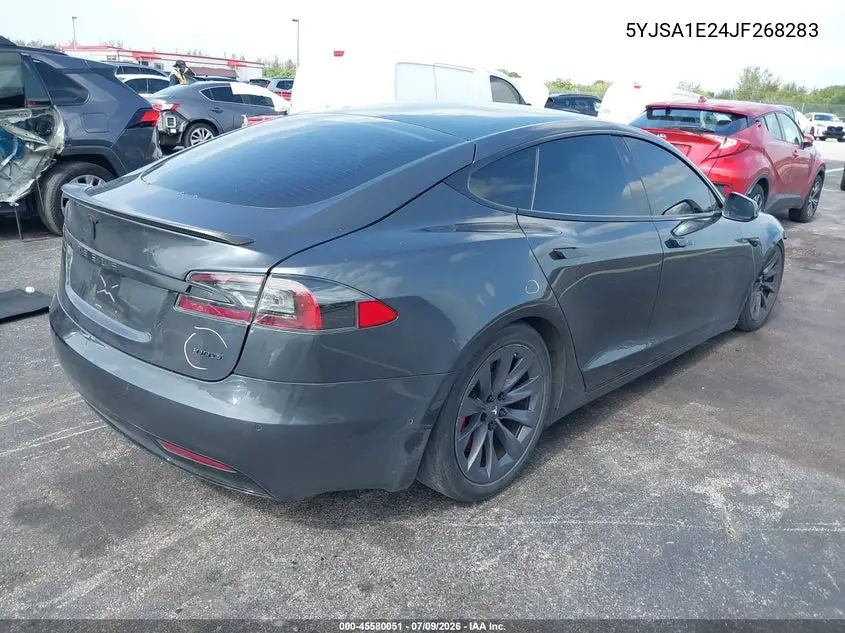 2018 Tesla Model S 100D/75D/P100D VIN: 5YJSA1E24JF268283 Lot: 45580051