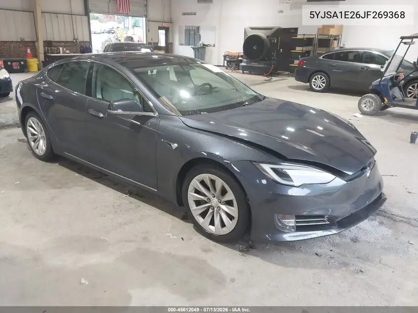 2018 Tesla Model S 100D/75D/P100D VIN: 5YJSA1E26JF269368 Lot: 45612049