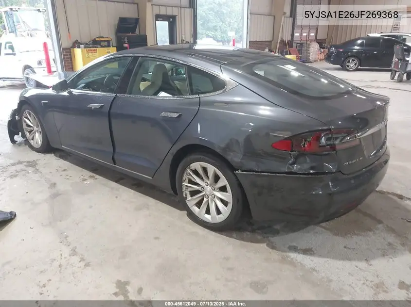 2018 Tesla Model S 100D/75D/P100D VIN: 5YJSA1E26JF269368 Lot: 45612049
