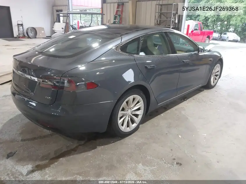 2018 Tesla Model S 100D/75D/P100D VIN: 5YJSA1E26JF269368 Lot: 45612049