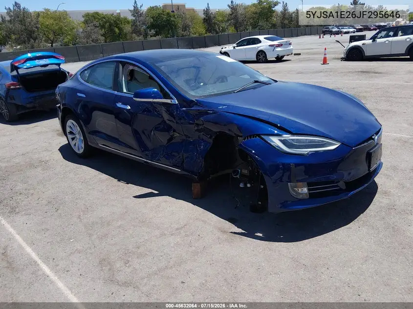 2018 Tesla Model S VIN: 5YJSA1E26JF295646 Lot: 45632064