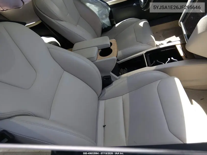 2018 Tesla Model S VIN: 5YJSA1E26JF295646 Lot: 45632064