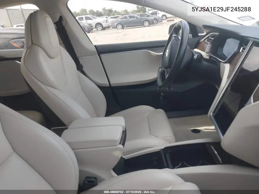 2018 Tesla Model S 100D/75D/P100D VIN: 5YJSA1E29JF245288 Lot: 45669702