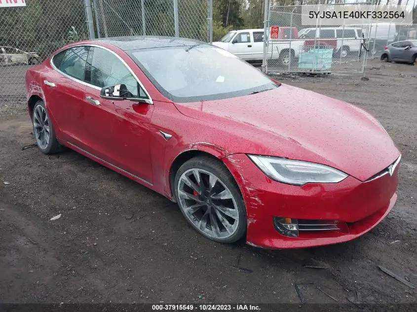5YJSA1E40KF332564 2019 Tesla Model S P100D/Performance/Long Range/100D