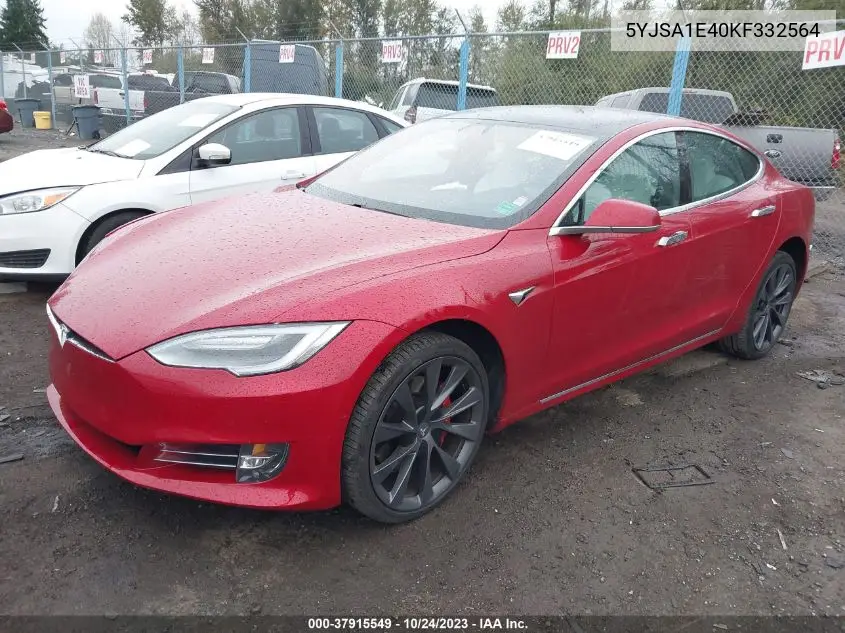 5YJSA1E40KF332564 2019 Tesla Model S P100D/Performance/Long Range/100D