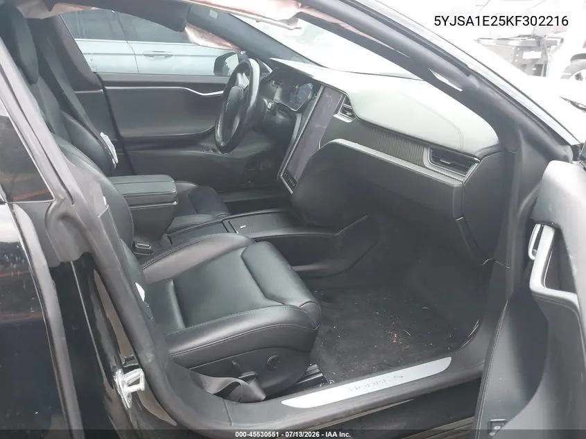 2019 Tesla Model S 100D/75D/Long Range/Standard Range VIN: 5YJSA1E25KF302216 Lot: 45530551