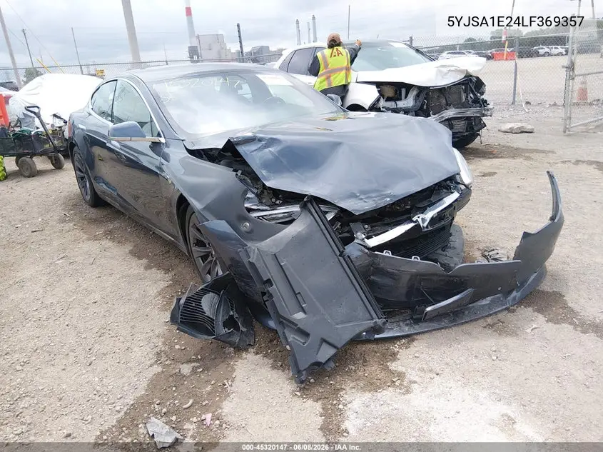 2020 Tesla Model S Long Range Dual Motor All-Wheel Drive/Long Range Plus Dual Motor All-Wheel Drive VIN: 5YJSA1E24LF369357 Lot: 45320147