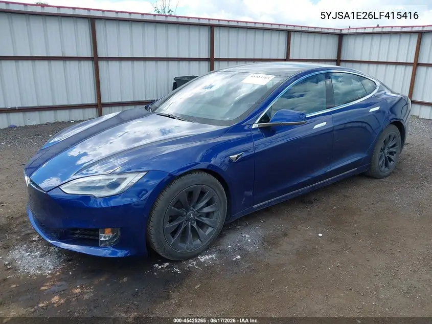 5YJSA1E26LF415416 2020 Tesla Model S