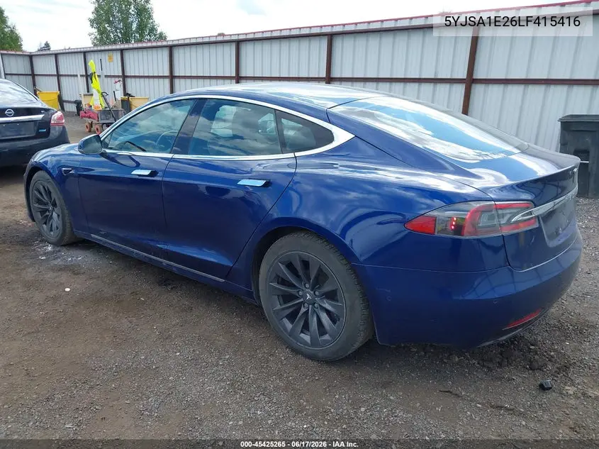 5YJSA1E26LF415416 2020 Tesla Model S