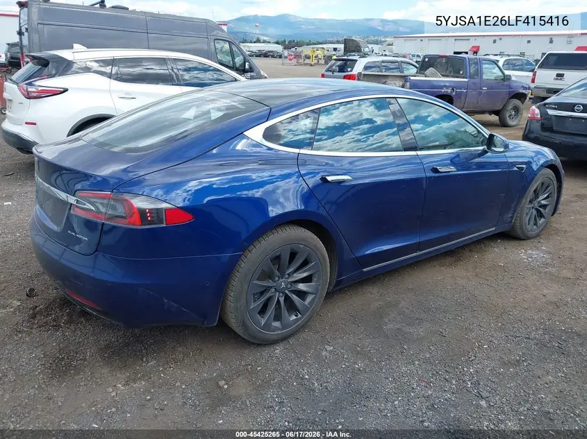 5YJSA1E26LF415416 2020 Tesla Model S