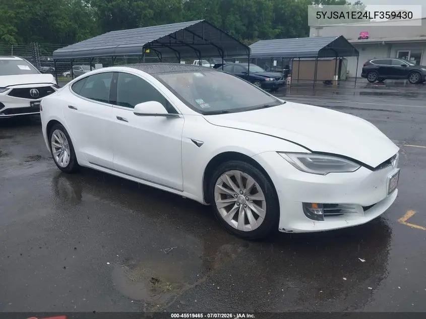 2020 Tesla Model S Long Range Dual Motor All-Wheel Drive/Long Range Plus Dual Motor All-Wheel Drive VIN: 5YJSA1E24LF359430 Lot: 45519465