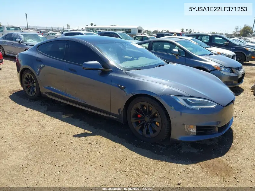 2020 Tesla Model S Long Range Dual Motor All-Wheel Drive/Long Range Plus Dual Motor All-Wheel Drive VIN: 5YJSA1E22LF371253 Lot: 45540580
