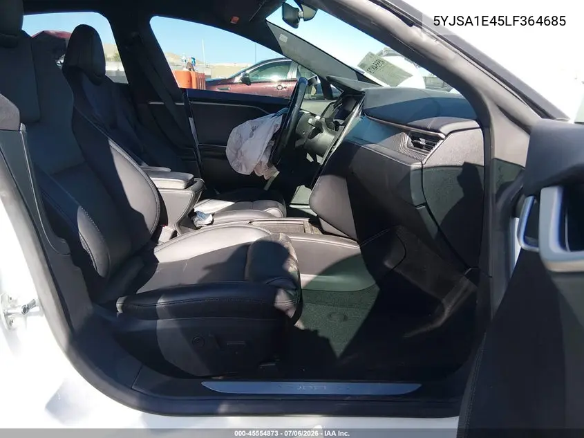 2020 Tesla Model S Performance Dual Motor All-Wheel Drive VIN: 5YJSA1E45LF364685 Lot: 45554873