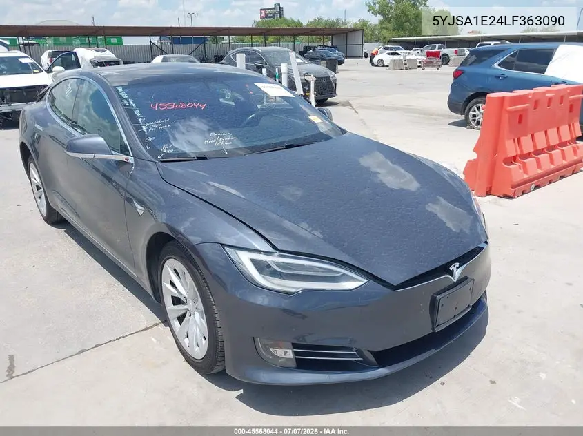 2020 Tesla Model S Long Range Dual Motor All-Wheel Drive/Long Range Plus Dual Motor All-Wheel Drive VIN: 5YJSA1E24LF363090 Lot: 45568044