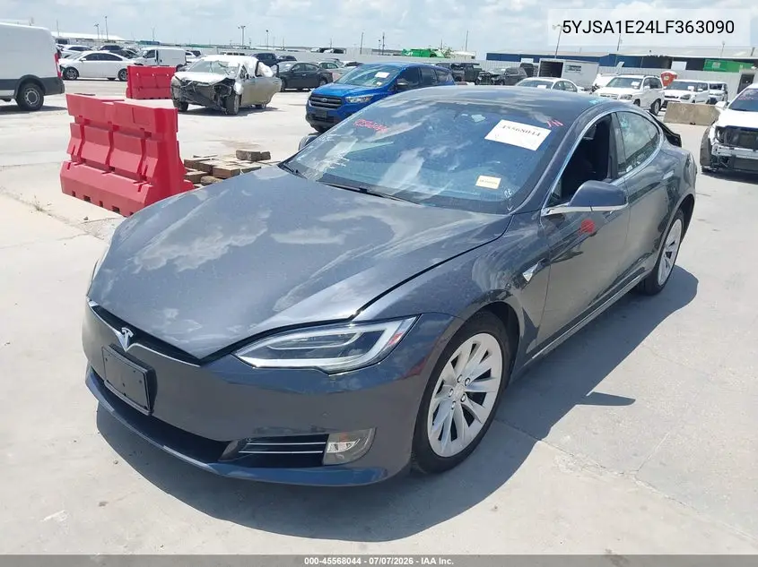 2020 Tesla Model S Long Range Dual Motor All-Wheel Drive/Long Range Plus Dual Motor All-Wheel Drive VIN: 5YJSA1E24LF363090 Lot: 45568044