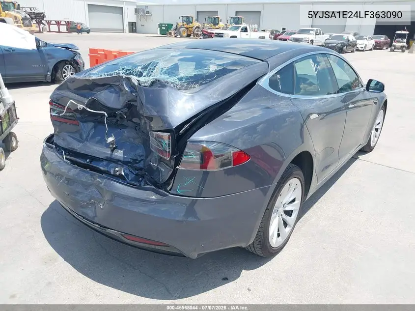 2020 Tesla Model S Long Range Dual Motor All-Wheel Drive/Long Range Plus Dual Motor All-Wheel Drive VIN: 5YJSA1E24LF363090 Lot: 45568044