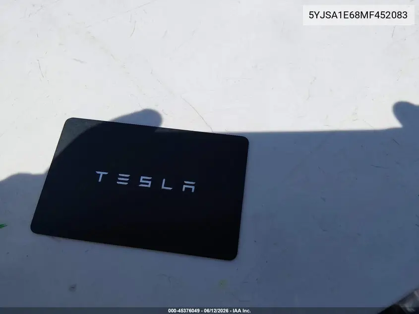 2021 Tesla Model S Plaid Tri Motor All-Wheel Drive VIN: 5YJSA1E68MF452083 Lot: 45376049