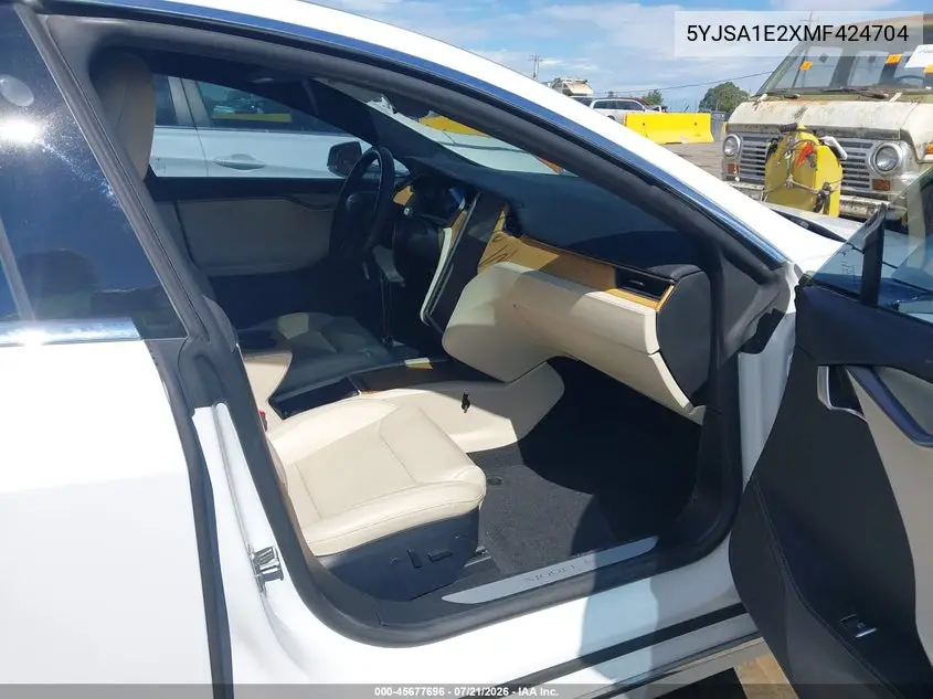 2021 Tesla Model S Long Range Dual Motor All-Wheel Drive/Long Range Plus Dual Motor All-Wheel Drive VIN: 5YJSA1E2XMF424704 Lot: 45677696