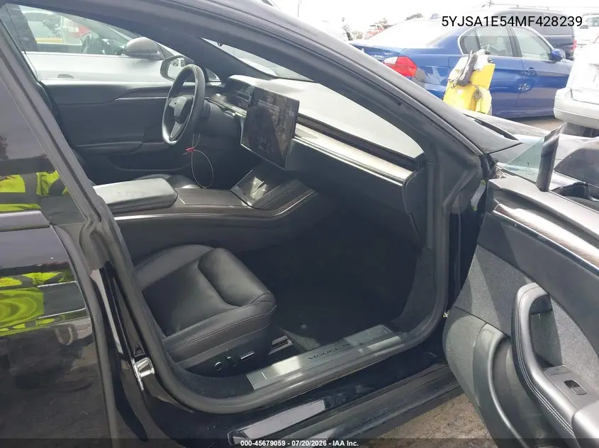 2021 Tesla Model S Long Range Dual Motor All-Wheel Drive VIN: 5YJSA1E54MF428239 Lot: 45679059