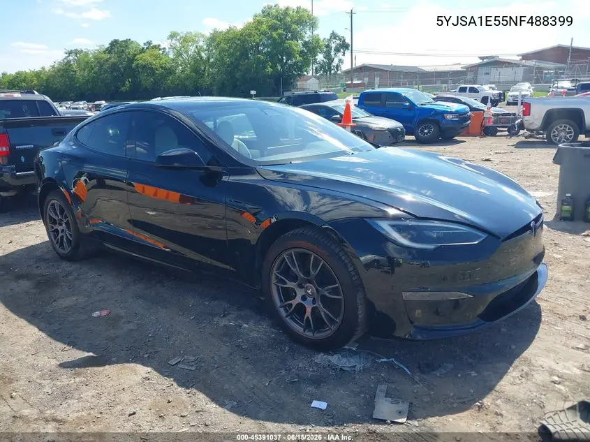 2022 Tesla Model S Dual Motor All-Wheel Drive VIN: 5YJSA1E55NF488399 Lot: 45391037