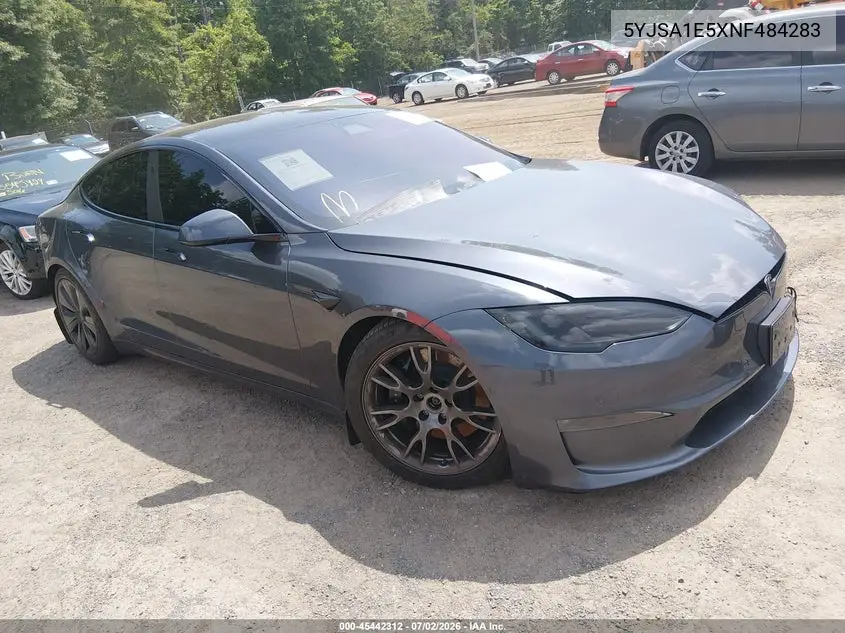 2022 Tesla Model S Dual Motor All-Wheel Drive VIN: 5YJSA1E5XNF484283 Lot: 45442312