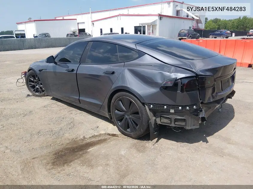 2022 Tesla Model S Dual Motor All-Wheel Drive VIN: 5YJSA1E5XNF484283 Lot: 45442312