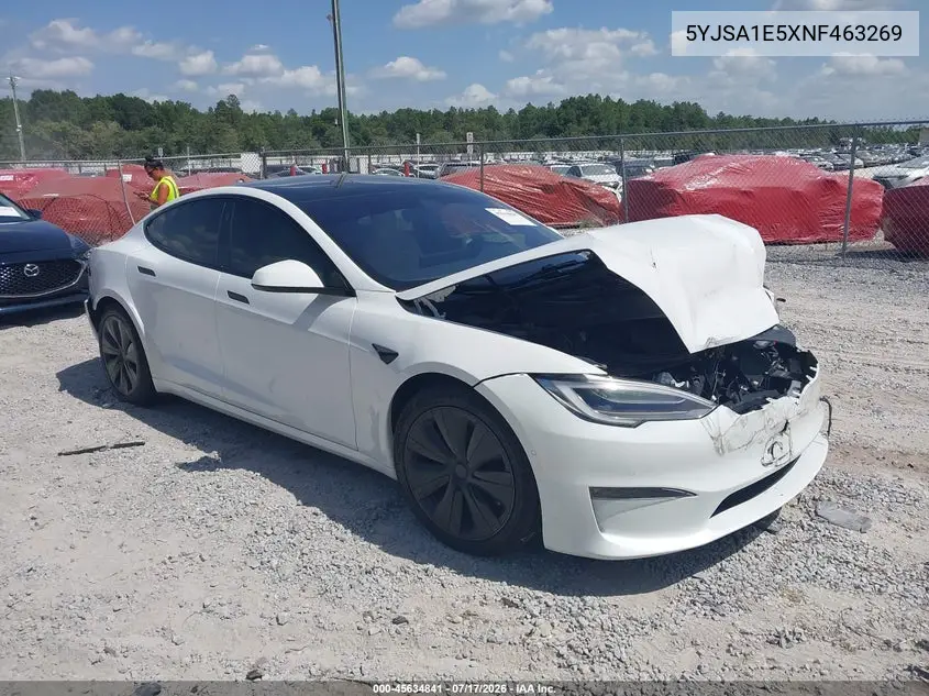 2022 Tesla Model S Dual Motor All-Wheel Drive VIN: 5YJSA1E5XNF463269 Lot: 45634841