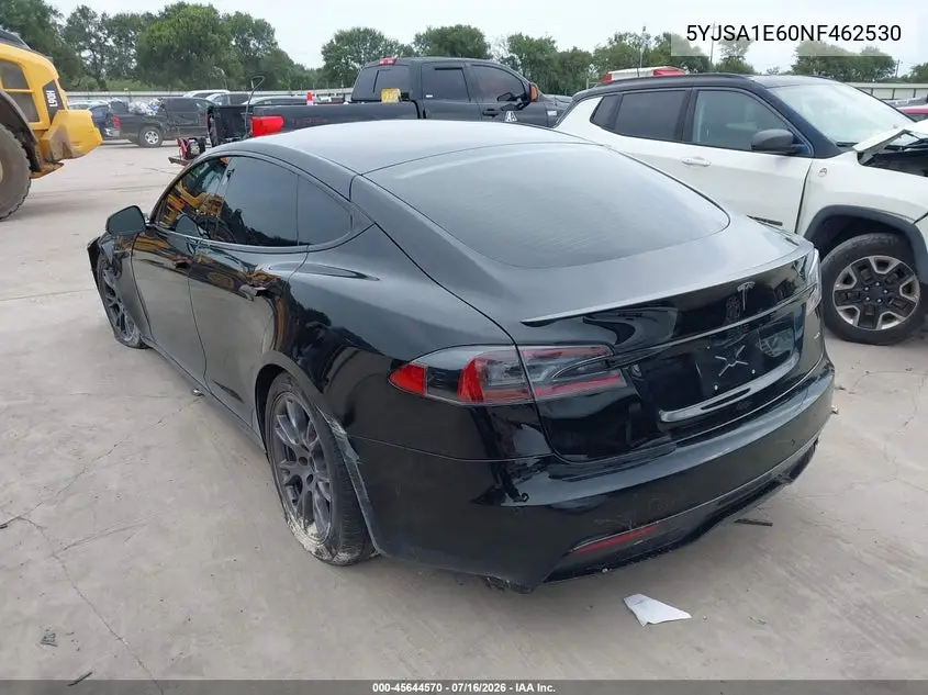 2022 Tesla Model S Plaid Tri Motor All-Wheel Drive VIN: 5YJSA1E60NF462530 Lot: 45644570