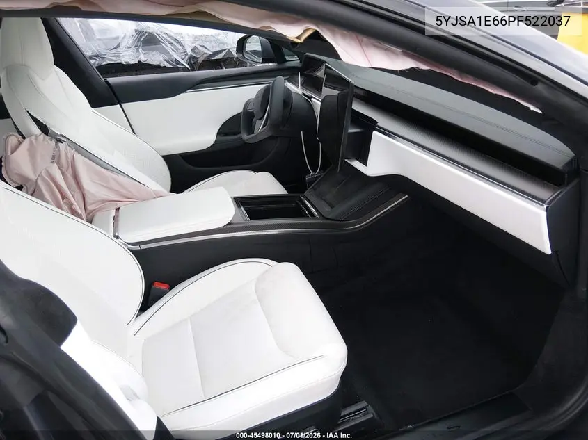 2023 Tesla Model S Plaid Tri Motor All-Wheel Drive VIN: 5YJSA1E66PF522037 Lot: 45498010