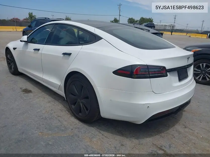 2023 Tesla Model S Dual Motor All-Wheel Drive/Standard Range VIN: 5YJSA1E58PF498623 Lot: 45536008